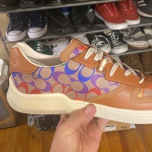 New never worn. Has a spot on the inside of the shoe